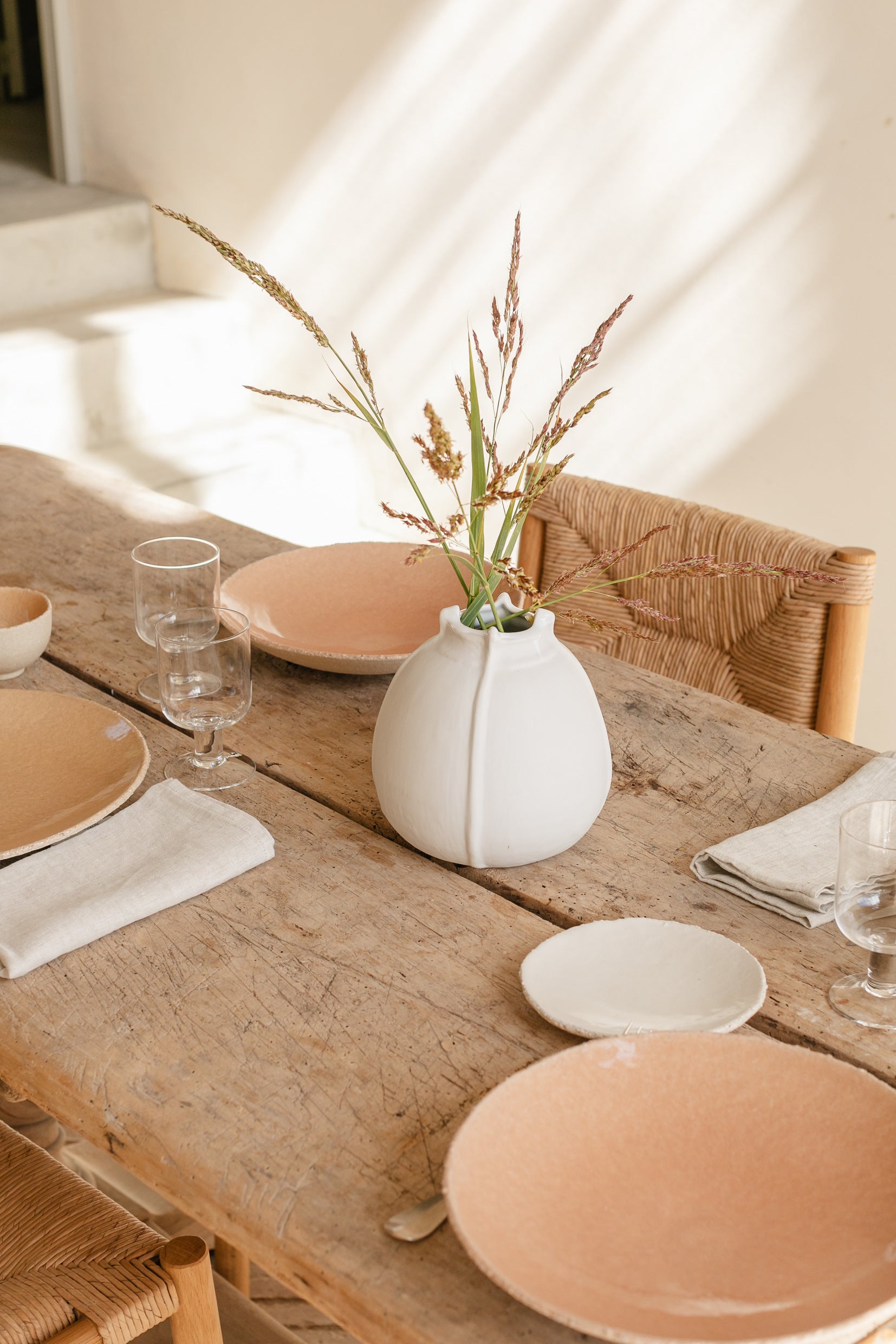 White Peach Country-Style Plate - Image 4