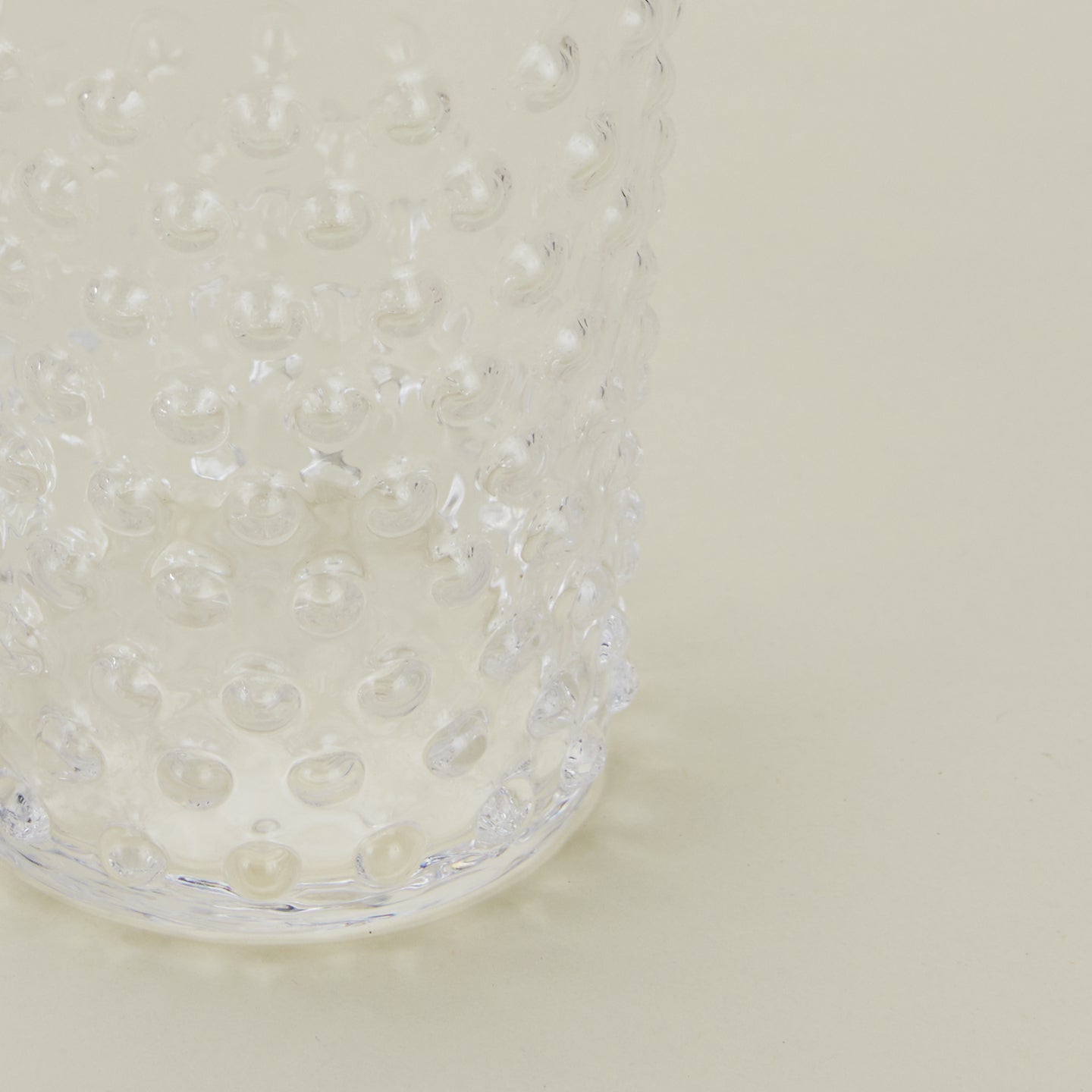 Clear Hobnail Crystal Tumbler - Image 3