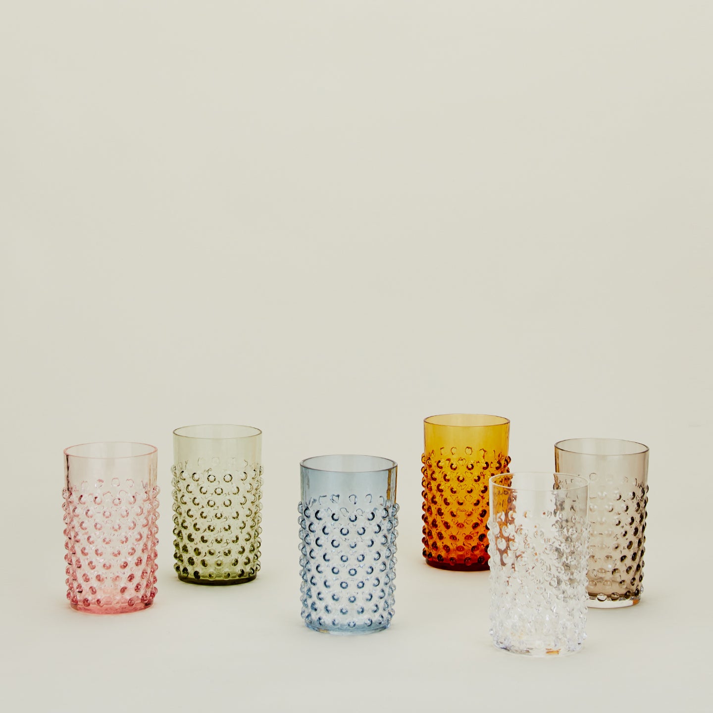 Clear Hobnail Crystal Tumbler - Image 4