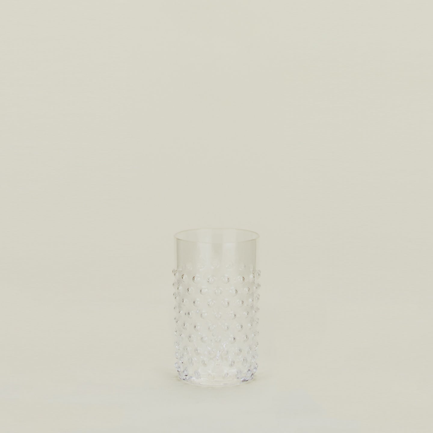 Clear Hobnail Crystal Tumbler