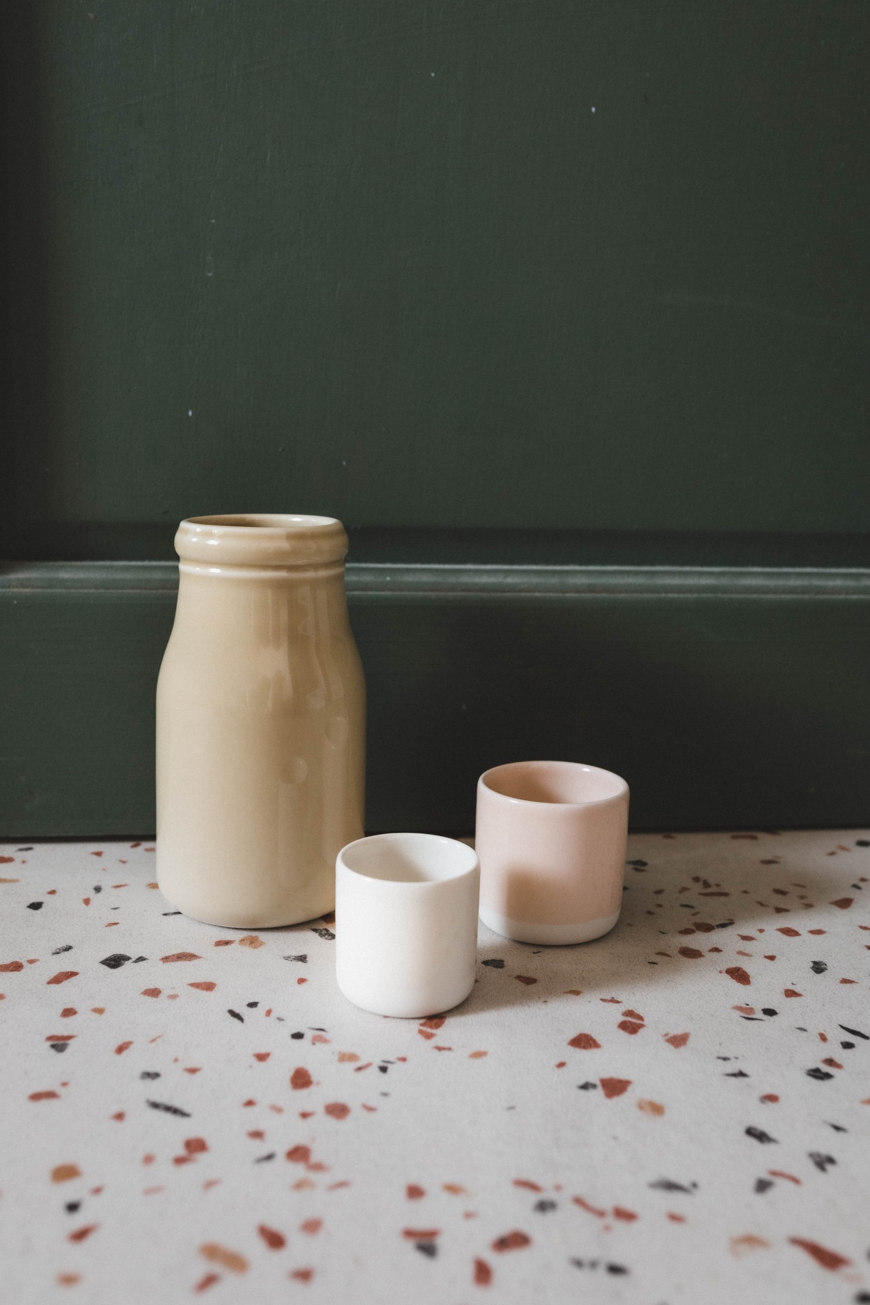 Curved Chalk White Tumbler
