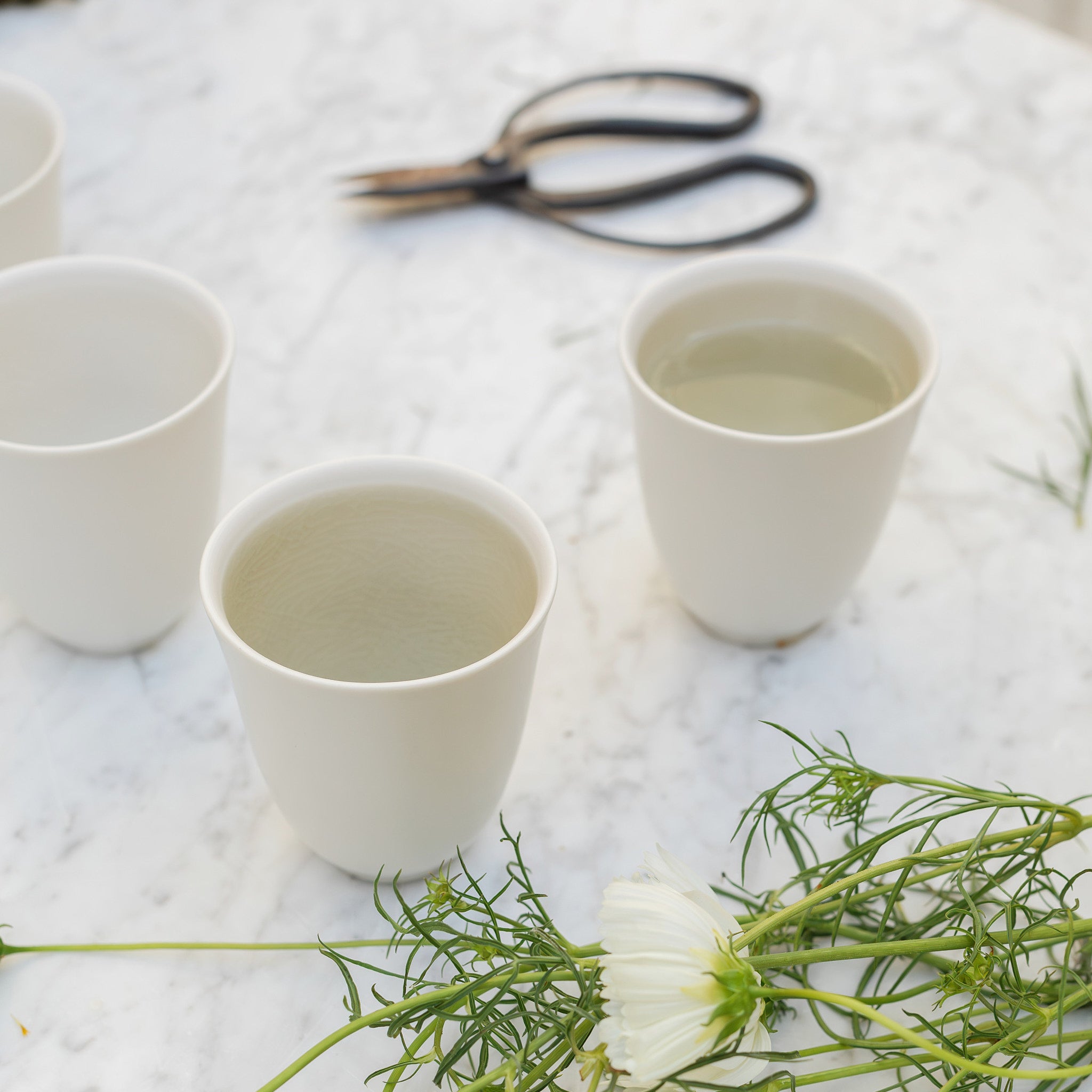 Minimalist Quartz White Tumbler