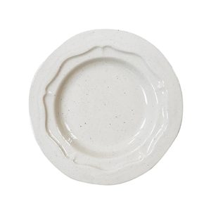 Glossy Sand Relief Dinner Plate