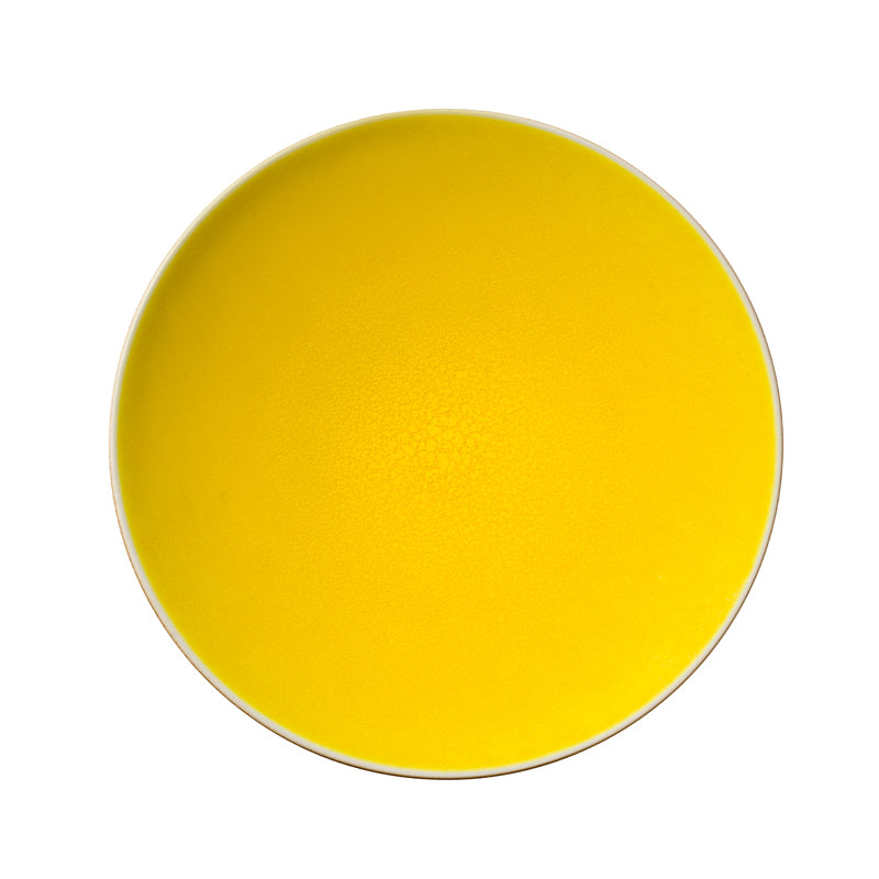 Lemon Yellow Stoneware Table Plate