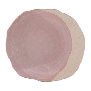 Dusty Rose Textured Dinner Plate