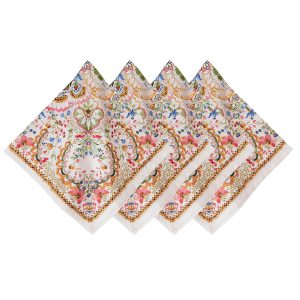 Multi Refined Woven Linen Napkin Set