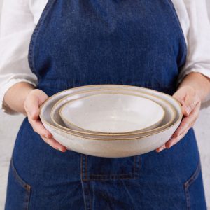 White Ceramic Serving Bowl