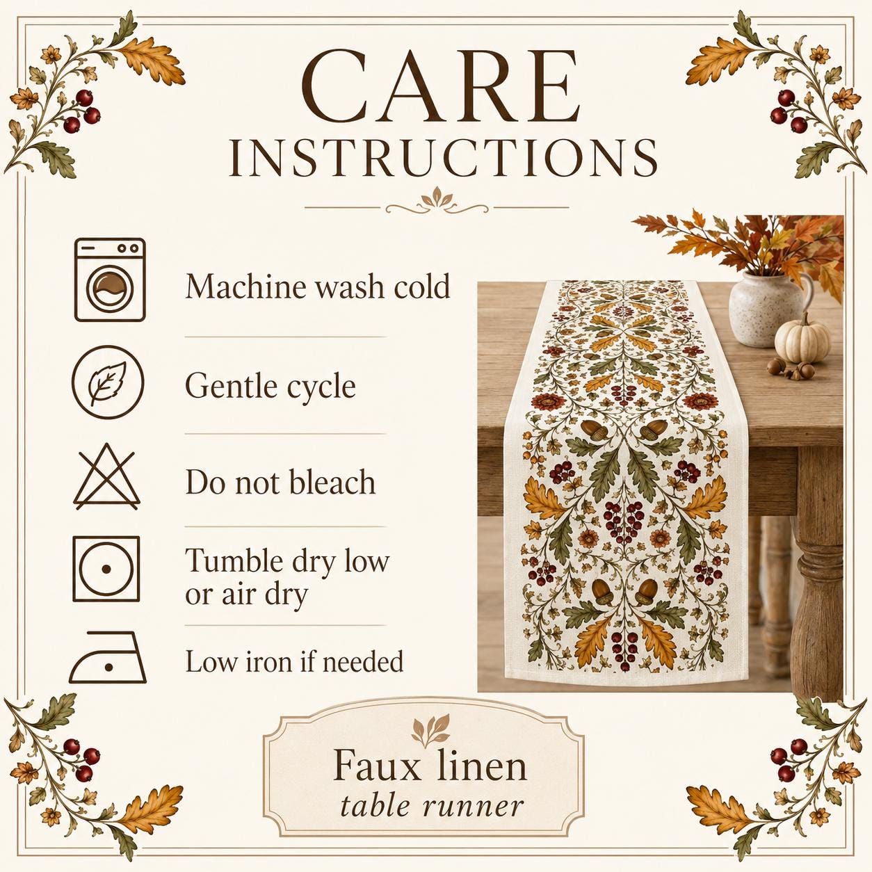 Floral Table Runner - Image 9