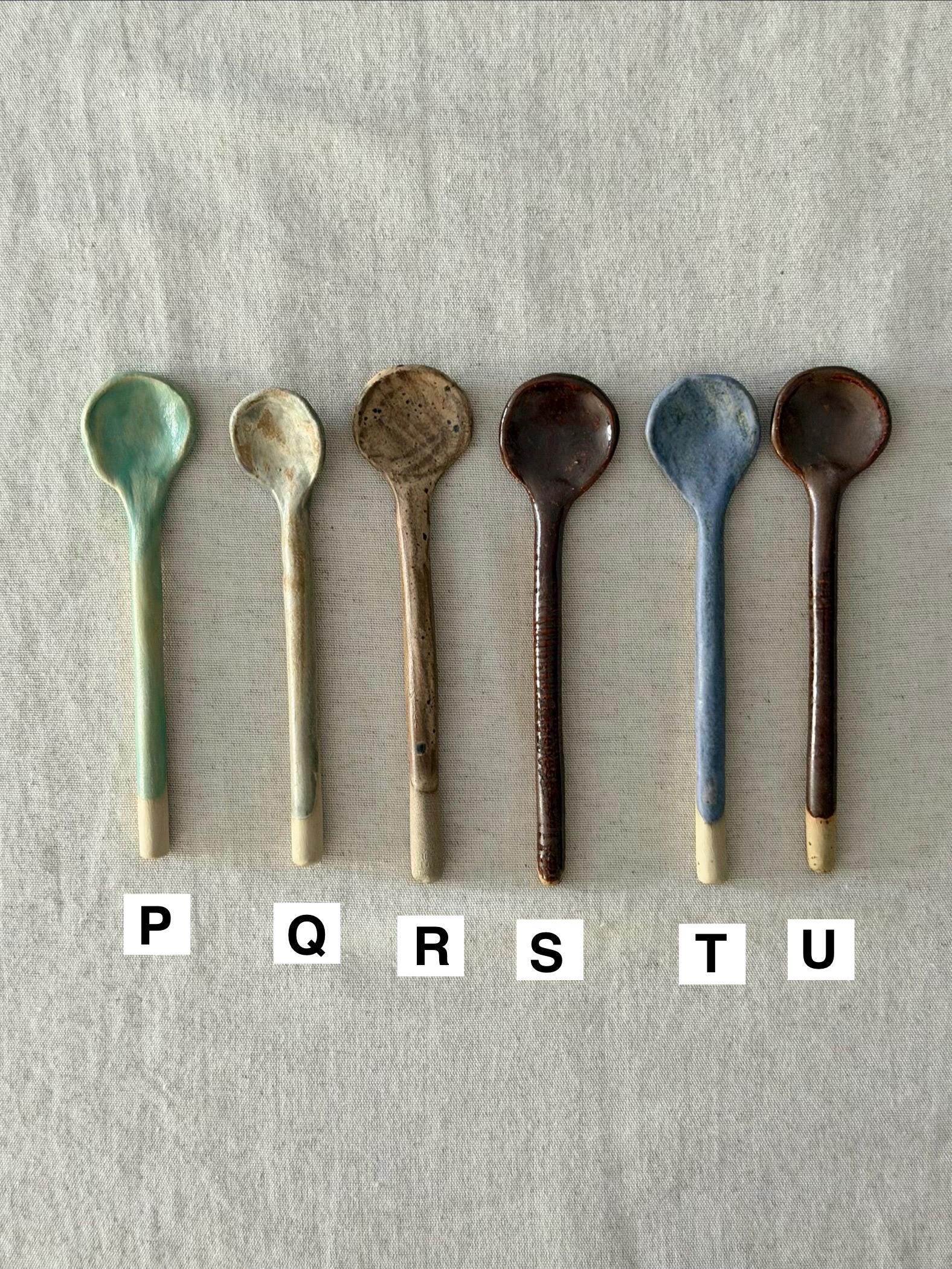 ceramic tea spoons, pottery rustic spoons , cozy kitchen gift for her - Image 6