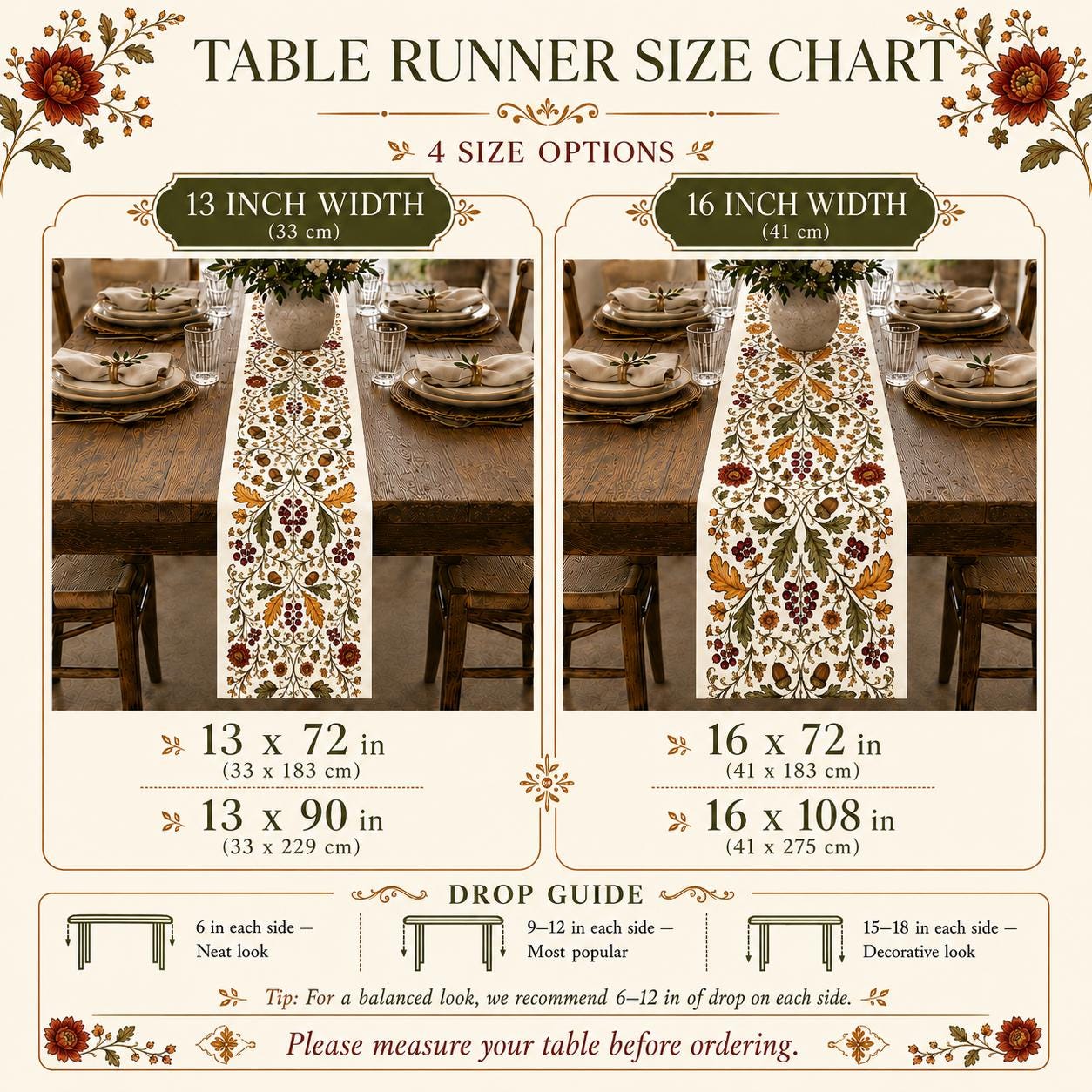 Floral Table Runner - Image 7