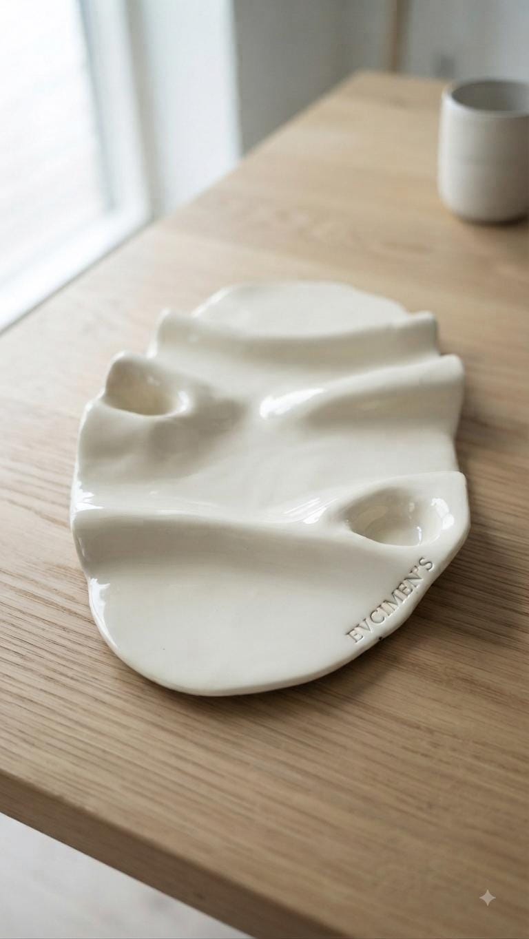 Stoneware Serving Platter, Charcuterie Board with Your Text - Image 8