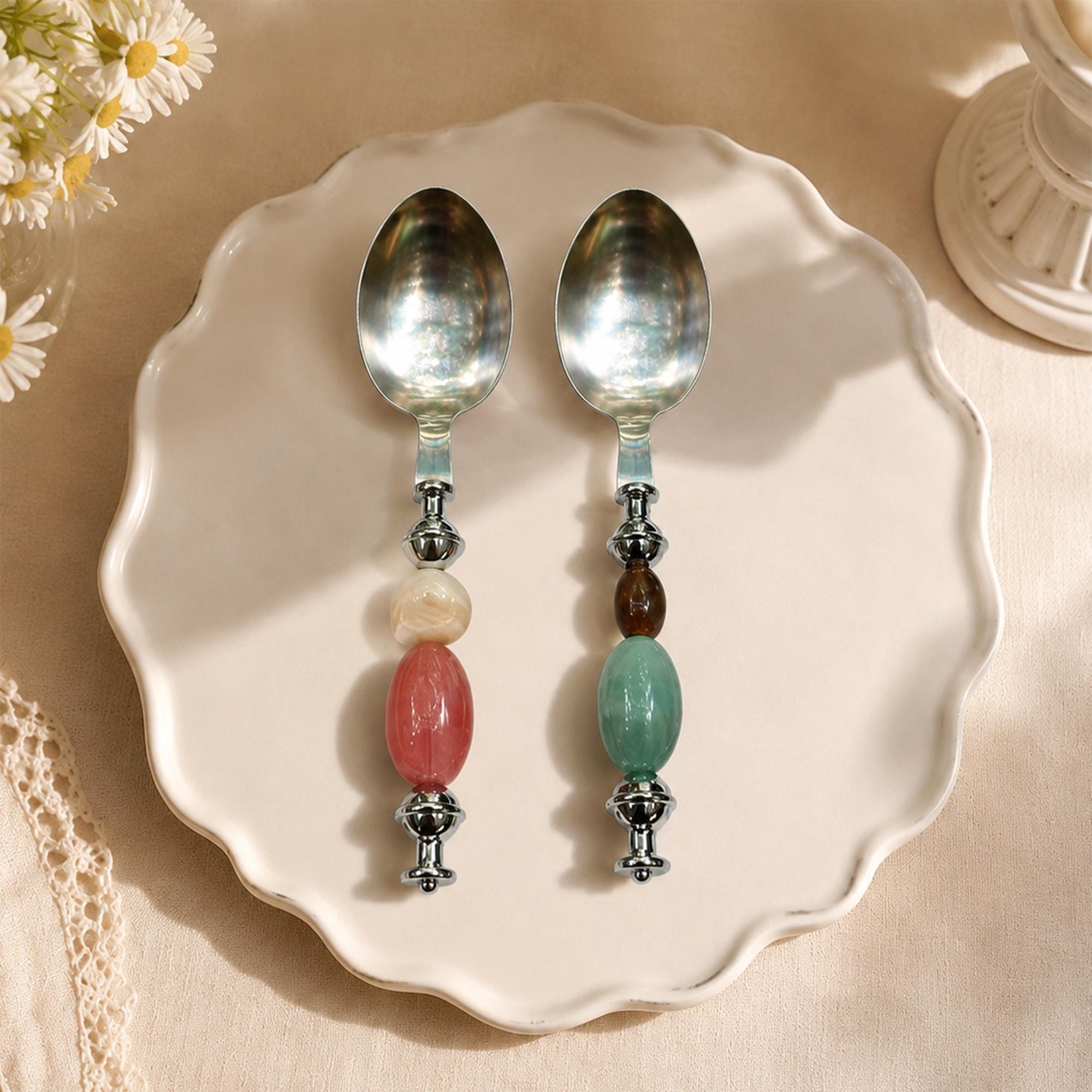 Natural Decorative Stainless Steel Spoon - Image 8