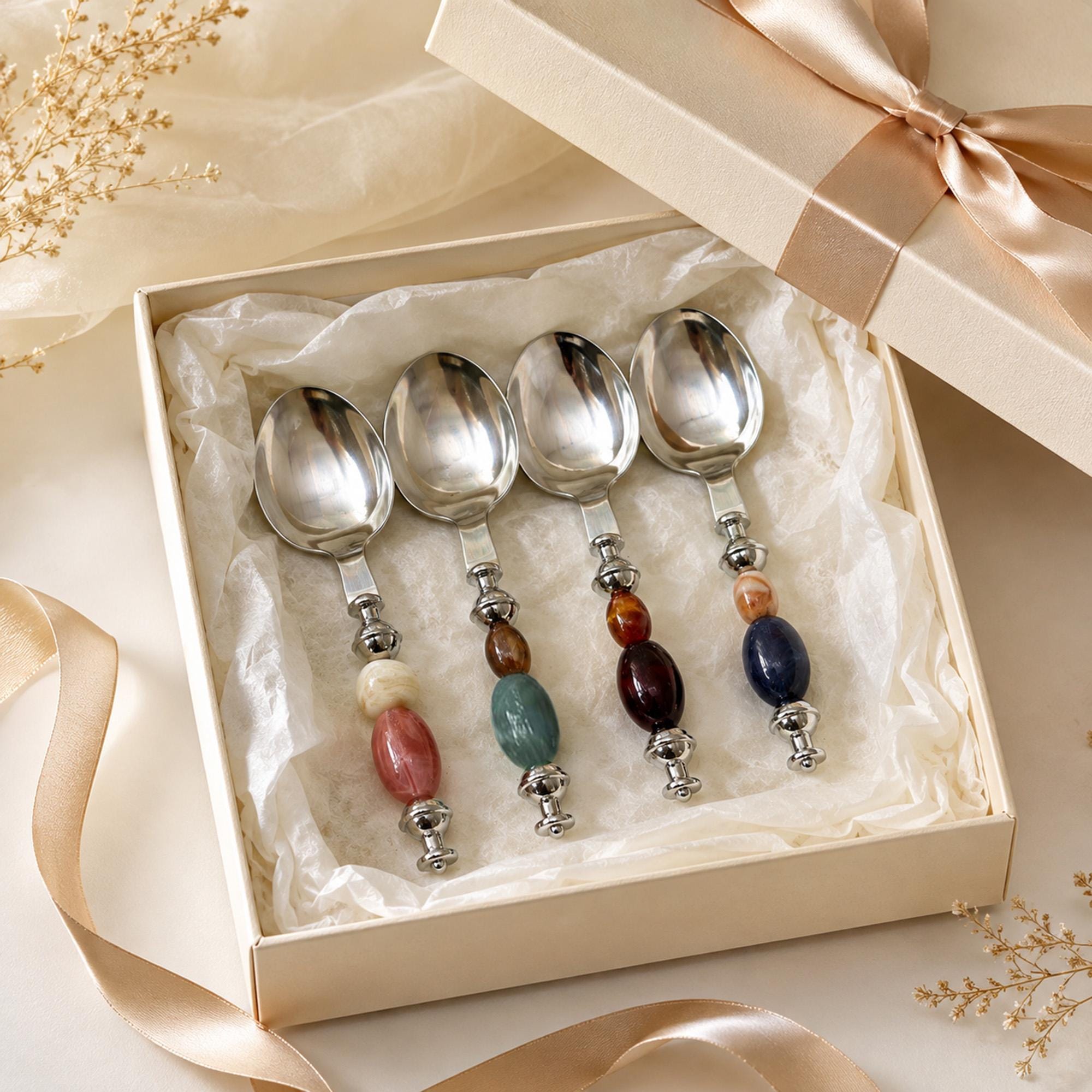 Natural Decorative Stainless Steel Spoon - Image 6