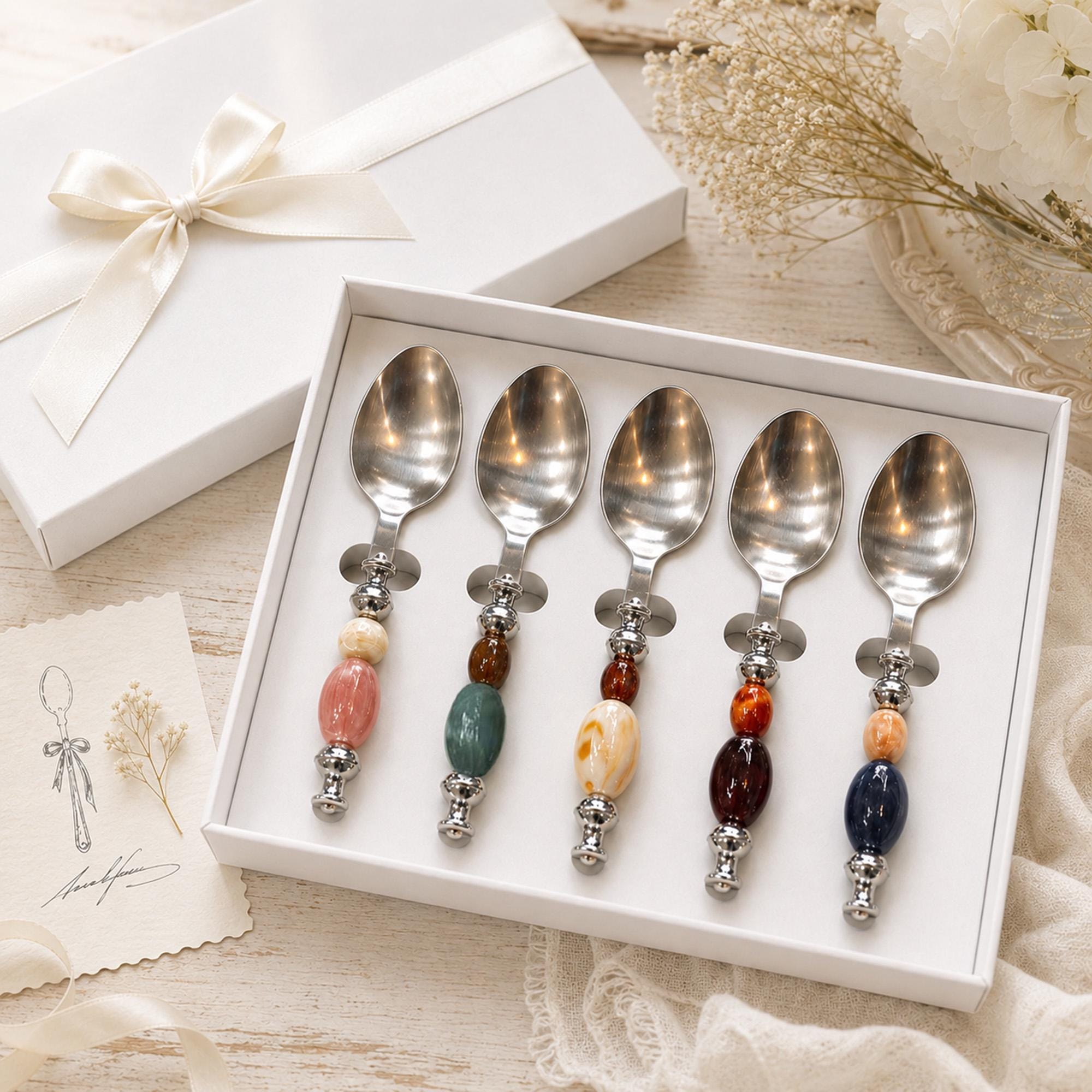 Natural Decorative Stainless Steel Spoon - Image 9