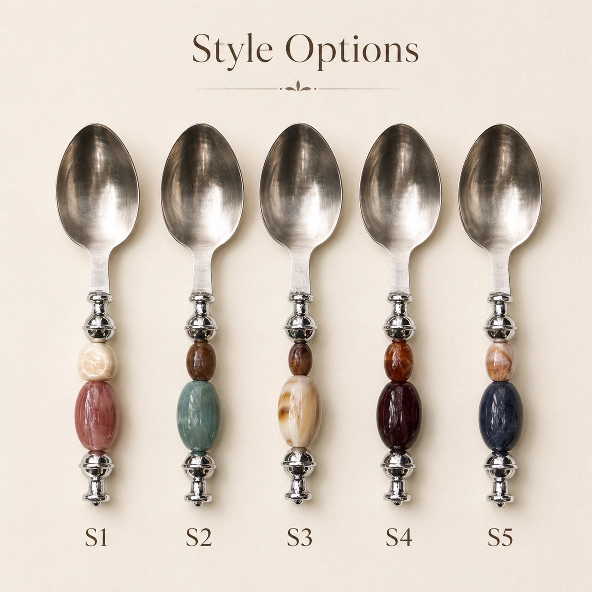 Natural Decorative Stainless Steel Spoon - Image 3
