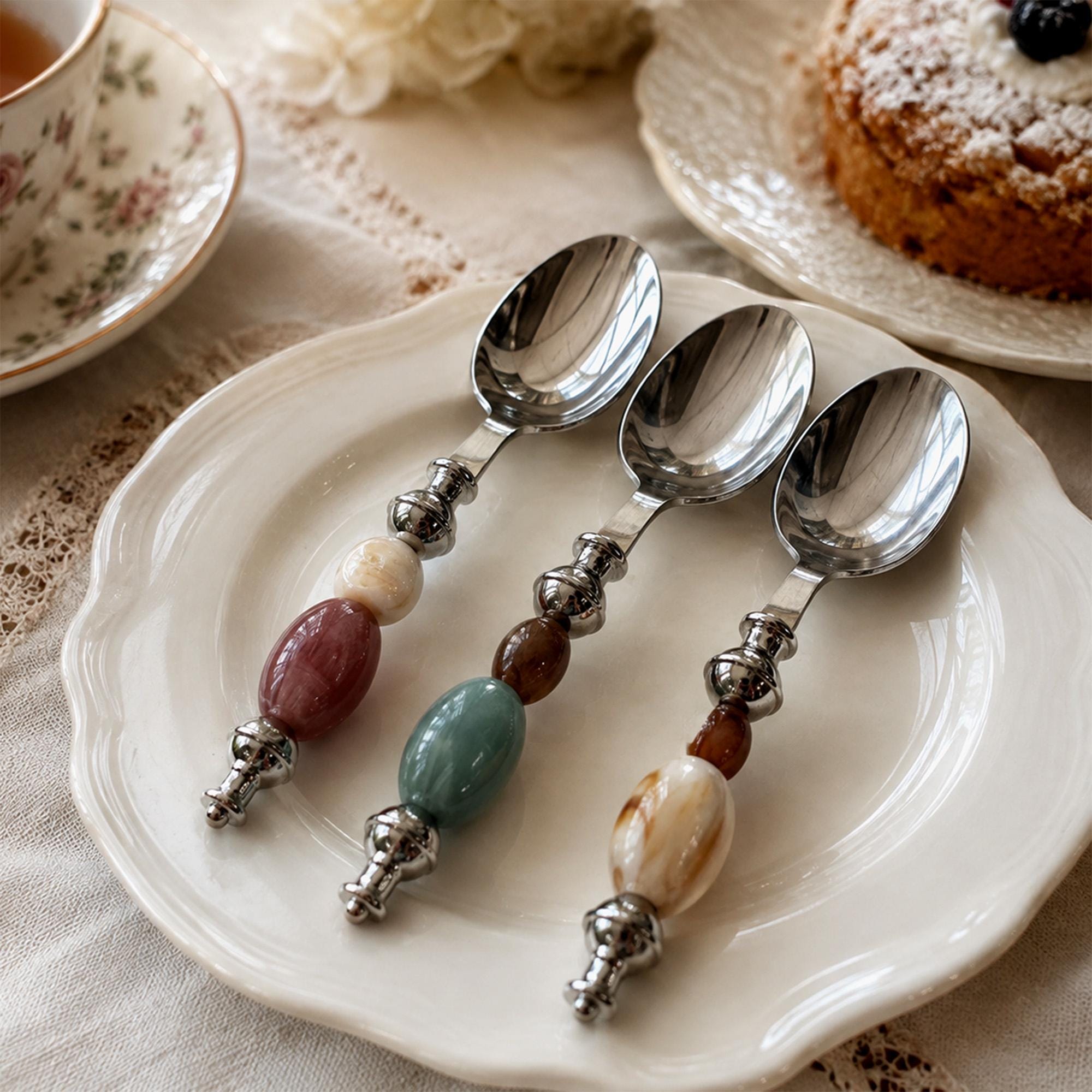 Natural Decorative Stainless Steel Spoon - Image 5
