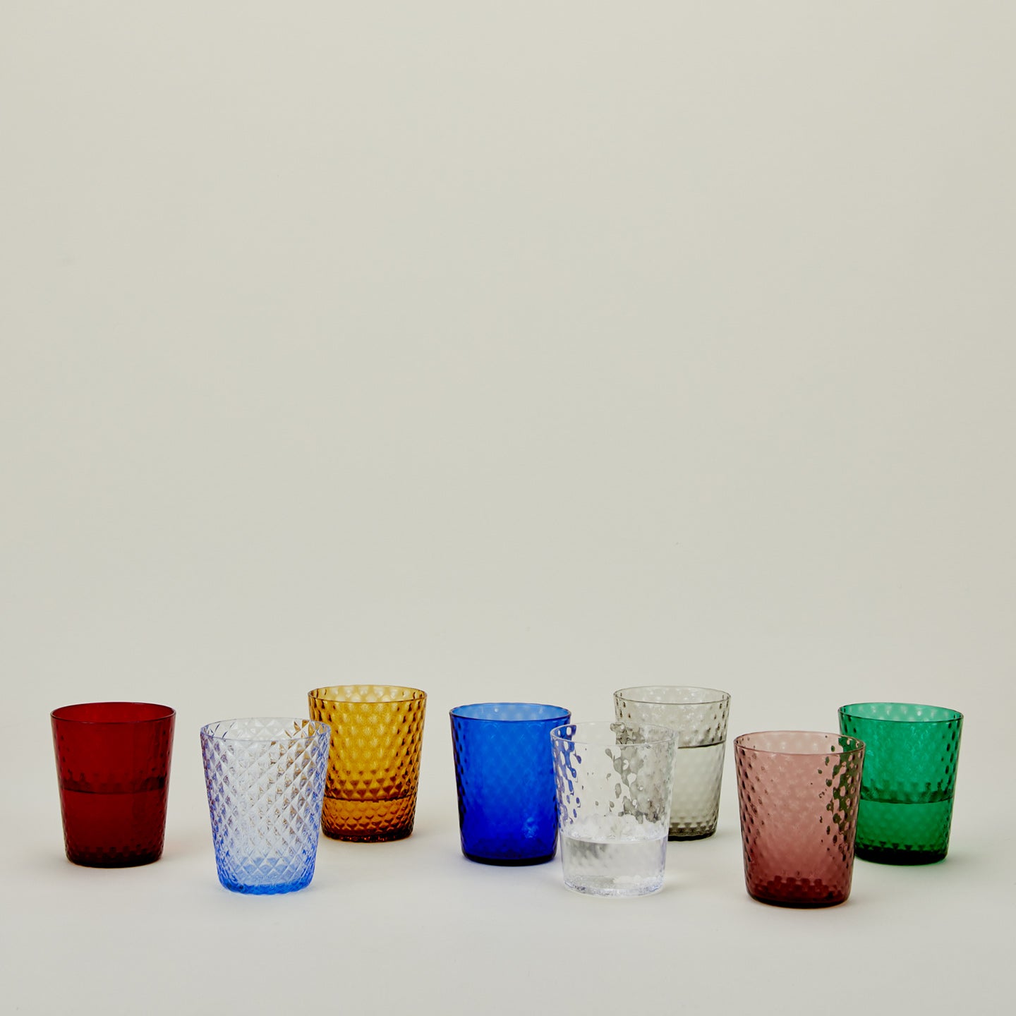 Light Blue Faceted Tumbler Set - Image 4